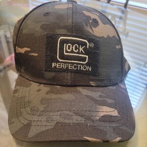 Glock Embroidered black multicam Logo Adjustable Camouflage Hat